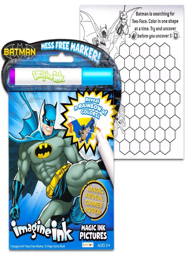 Batman Activity Set for Kids Ages 4-8 - Bundle with Mess-Free Imagine Ink Coloring Book Plus Batman Play Pack with Coloring Pages, Stickers, More - Image 2